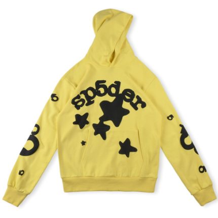 Sp5der Beluga Gold Hoodie Mens