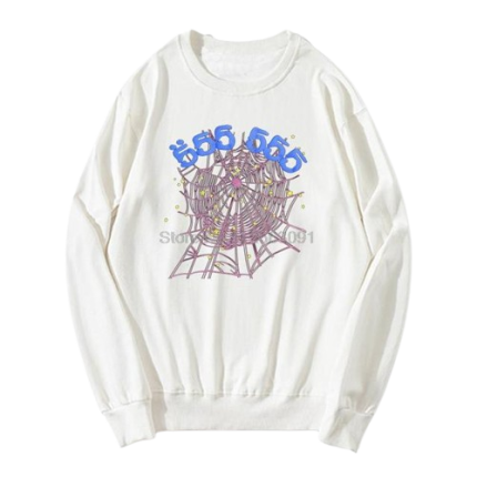 Sp5der 555555 Angel White Sweatshirt